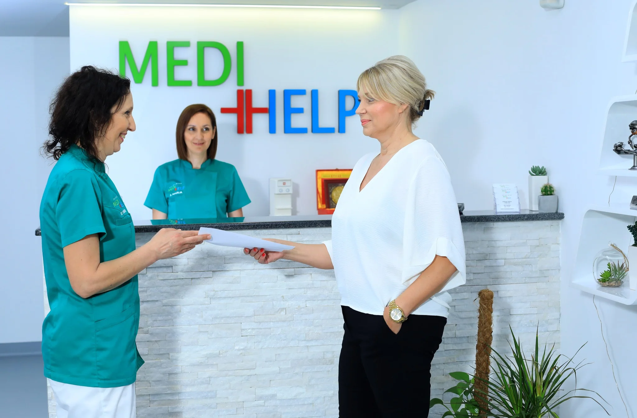 Prijam pacijentice u poliklinici Medi Help